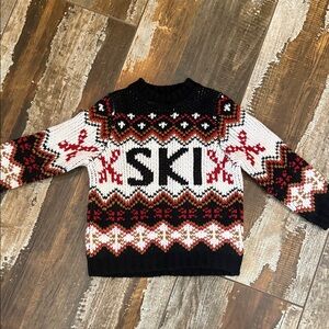 Show Me Your MuMu Black and Red Ski Sweater